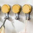 thumbnail image 1 of Heavy Duty Suction Cup Hooks, Strong Vacuum No Drill Hooks for Tiles & Glass, Removable Adhesive Hooks for Bathroom Kitchen, Towel Robe Holder, No Residue, 1 of 8