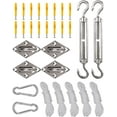 thumbnail image 1 of Heavy Duty Sun Shade Sail Hardware Kit, 304 Stainless Steel Set for Triangle, Square, and Rectangle Garden Awnings, 1 of 1