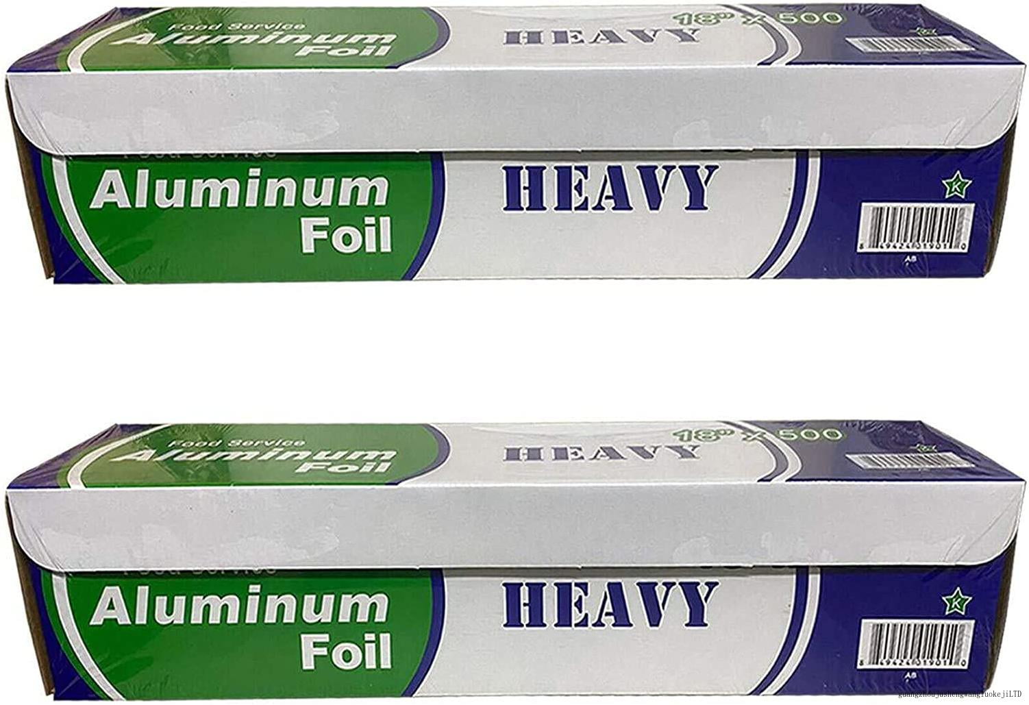 Heavy Duty Aluminum Foil Roll 18 Inch Wide x 500 Foot Long - Standard  Cutting Edge Box