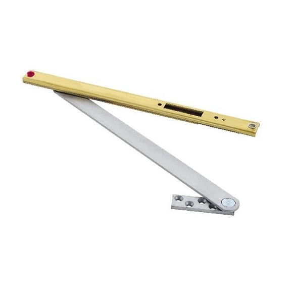 Heavy Duty Surface Concealed Overhead Stop, Satin Stainless Steel - Size 3