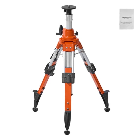 Heavy Duty Survey Tripod with Laser Level Mount, 27-68 Inch Adjustable Height, Non-S Feet for Construction and Leveling Work