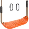 thumbnail image 1 of Heavy Duty Swing Seat for Kids & Adults, Non‑Slip Flat Plastic Tree Swing Seat Replacement with Adjustable Rope, Outdoor Playground Swingset Accessories, Orange, 1 Pack, 1 of 14