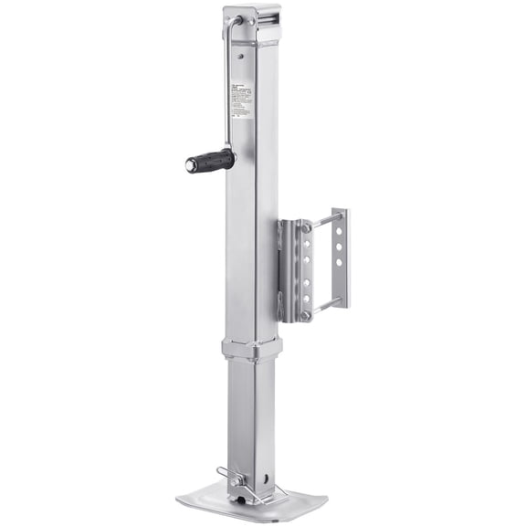 Heavy Duty Swivel Bolt-On Trailer Jack 8000 lbs Static Load Capacity 28.5 Inch Lift with Handle for RV Horse Utility and Yacht Trailers