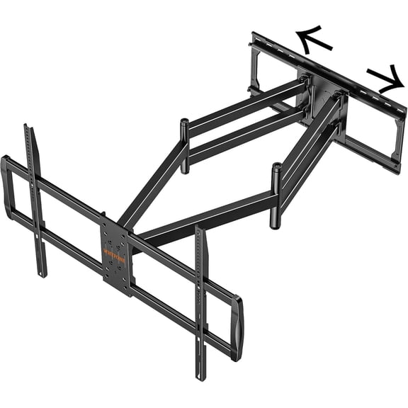 Heavy Duty TV Wall Mount 43 inch Long Arm, Full Motion TV Mount Sliding for Extra Large 85" 90" 98" 100" 110" 120" Screens up to 299 lbs, Max VESA 900x600mm, 16-24" Wood Stud Wall