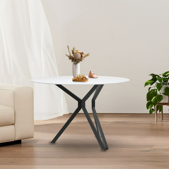 Heavy Duty Table Base, Metal Table Legs, Modern Dining Table Legs, Dining Table Legs with Suction Cups, 28.4In Height, Iron Furniture Legs, for Dining Table, Coffee Table (Black)