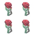 thumbnail image 1 of Heavy Duty Tablecloth Clips 4 Pack - Rose Shape Windproof Table Cloth Holder Clips for Outdoor Picnic Tables, Stainless Steel Clamps for Wedding Party Camping Home Decor, 1 of 9