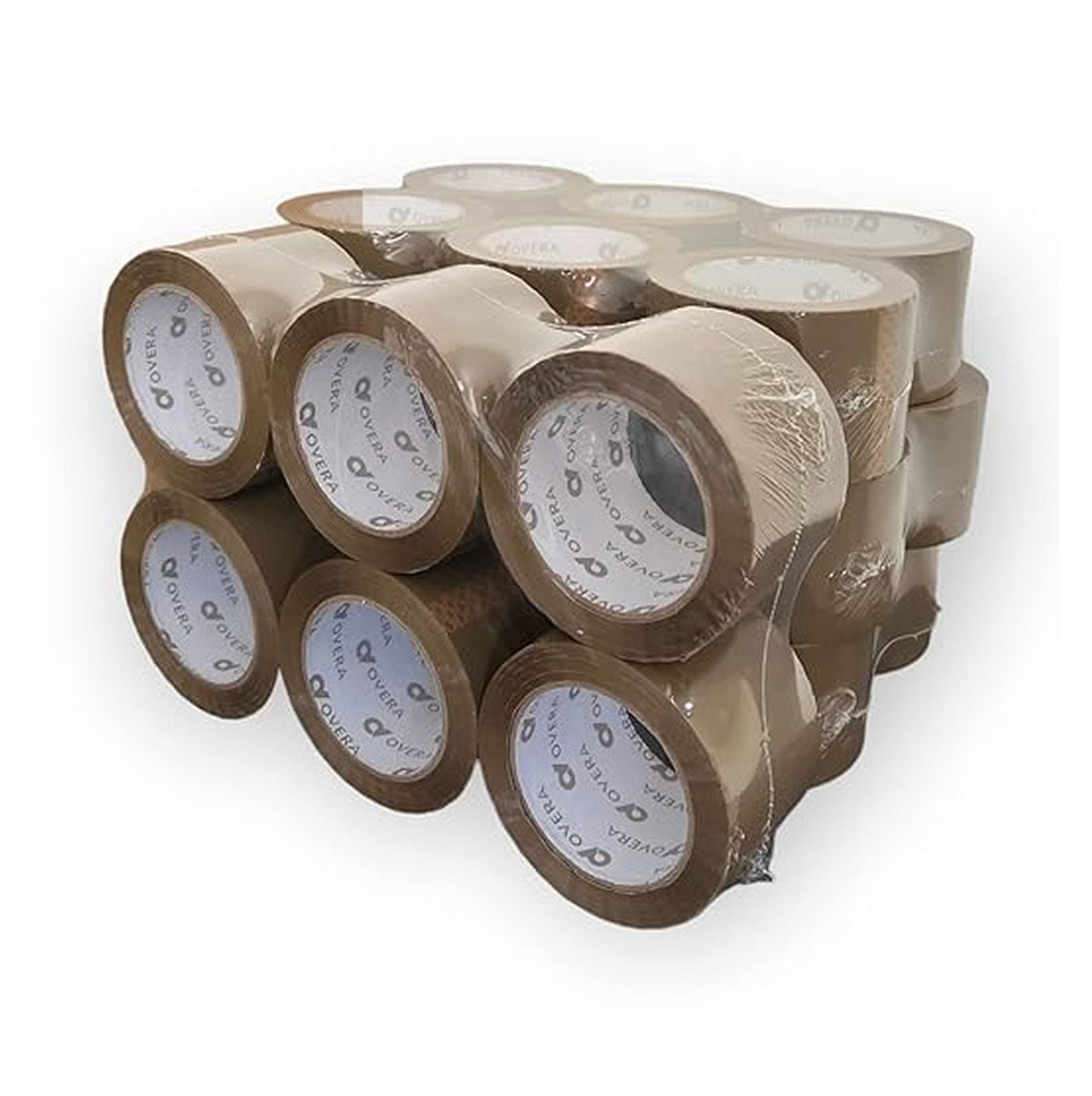 Heavy Duty Tan Packing Tape 24 Rolls 3 Inch x 110 Yards (330 Feet) Per Roll Carton Sealing Tape for Shipping Packaging Moving Office Storage & Tape Gun Refills 1.8 Mil 3960 Total Yards