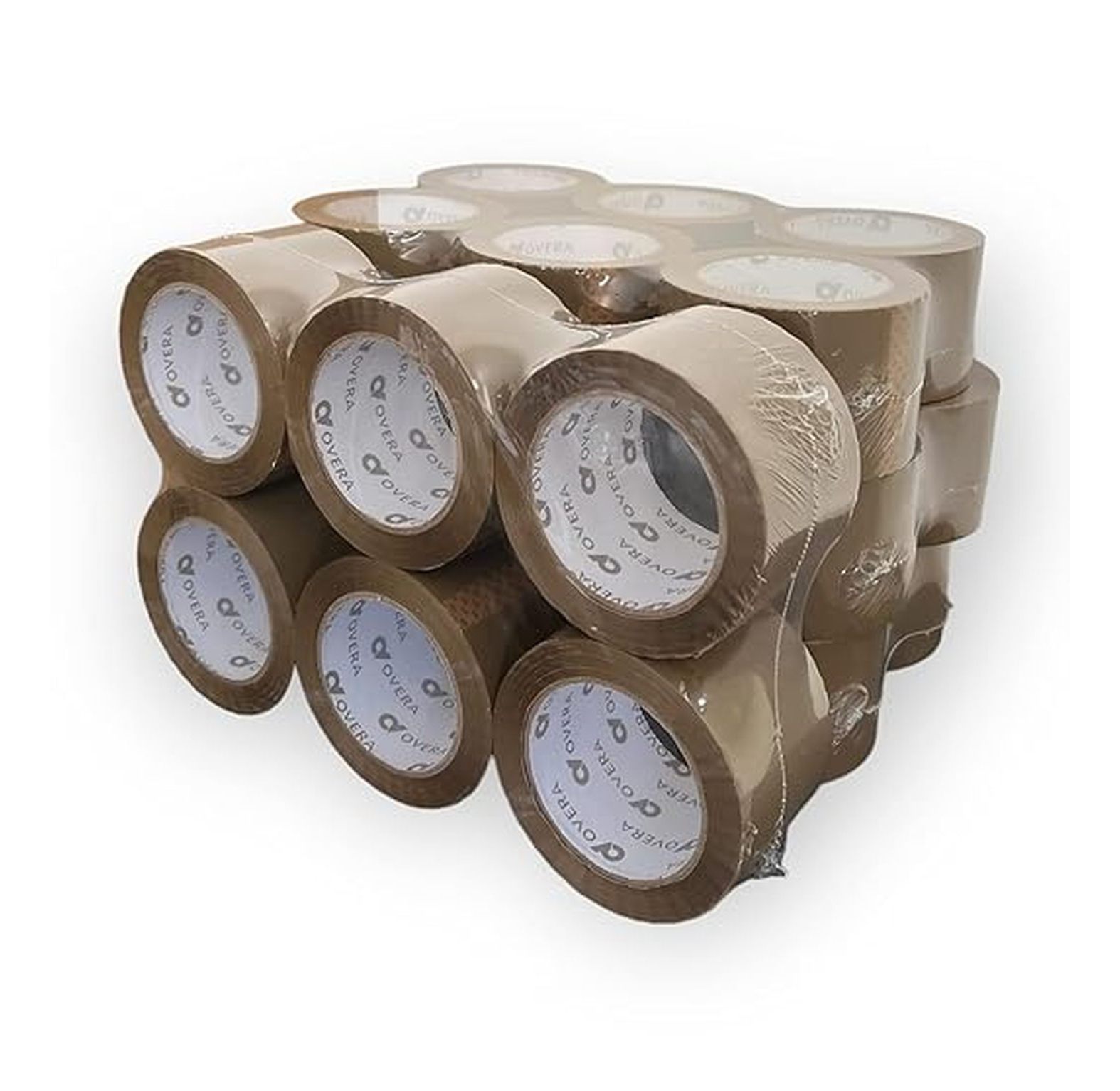 Heavy Duty Tan Packing Tape 24 Rolls 3 Inch x 110 Yards (330 Feet) Per Roll Carton Sealing Tape for Shipping Packaging Moving Office Storage & Tape Gun Refills 1.8 Mil 3960 Total Yards