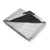 Heavy Duty Tarp, 15 ft 2 in x 19 ft 6 in, 10.5 Mil, Silver/Black, Polyethylene