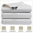 thumbnail image 1 of Heavy Duty Tarp Waterproof Poly Canopy Tent Shelter Cover 12 Mil Tarpaulin Outdoors Protector White 12'x20', 1 of 12