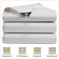 thumbnail image 1 of Heavy Duty Tarp Waterproof Poly Canopy Tent Shelter Cover 12 Mil Tarpaulin Outdoors Protector White 12'x24', 1 of 9