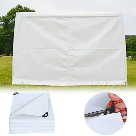 Heavy Duty Tarp Waterproof UV Resistant,Cover with Reinforced Metal Grommets,Multi-Purpose Outdoor Waterproof Sun Shade Cover for Canopy Tent,Roof,Camping,Car, Boat,Patio,Shed Protection