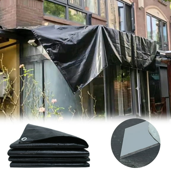 Heavy Duty Tarp Waterproof UV Resistant,Cover with Reinforced Metal Grommets,Multi-Purpose Outdoor Waterproof Sun Shade Cover for Canopy Tent,Roof,Camping,Car, Boat,Patio,Shed Protection