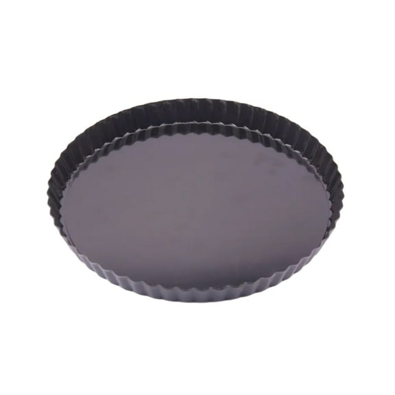 Heavy Duty Tart Pan Removable Loose Bottom Nonstick Quiche Pan Fluted Edges Round Baking Pan Tray Dishwasher Safe