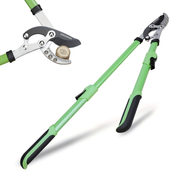 Heavy-Duty Telescopic Pruning Shears with Extendable Handles, Ergonomic Non-Slip Grips, 2-Inch Branch Cutter for Tree Trimming, Pruning Shears for Gardening, Comfortable Grip Design, Sharp Blade