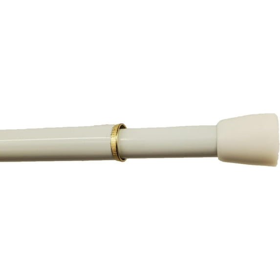 Heavy Duty Tension Rod 5/8 Inch Diameter 48-84 White