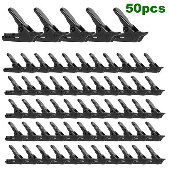 Heavy Duty Tent Clips, Sturdy Windproof Camping Clamps for Tarpaulin & Outdoor Fixing, 50PCS Alligator Style