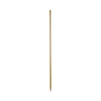 Heavy-Duty Threaded End Lacquered Hardwood Broom Handle, 1.13" dia x 60", Natural | Bundle of 2 Each