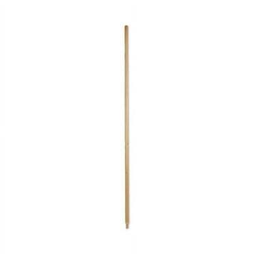 Heavy-Duty Threaded End Lacquered Hardwood Broom Handle, 1.13" dia x 60", Natural | Bundle of 2 Each