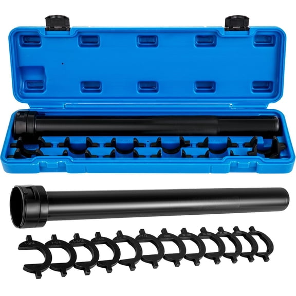 Heavy Duty Tie Rod Removal Kit with 13 Crowfoot Wrenches 1/2 Inch Drive Steel Tube for Auto Repair and Suspension Service