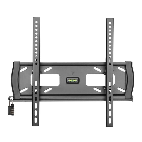 Heavy-Duty Tilt Security Wall Mount for 32" to 55" TVs and Monitors, Flat or Curved Screens, UL Certified