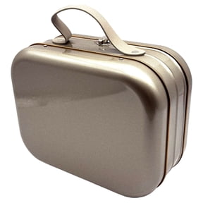 Heavy Duty Tin Storage Box Featuring Carrying Handle And Retro Storage Box For Secure Possessions
