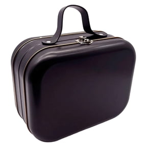 Heavy Duty Tin Storage Box Featuring Carrying Handle And Safety Lock Retro Storage Box For Secure Possessions