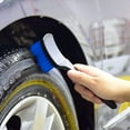 thumbnail image 1 of Heavy Duty Tire Cleaning Brush - 8.26x1in Hard Bristle Scrubber for Wheel Hub and Rim, Stiff Texture Multipurpose Car Detailing Tool, Compact Durable Design with Storage Cover, 1 of 8