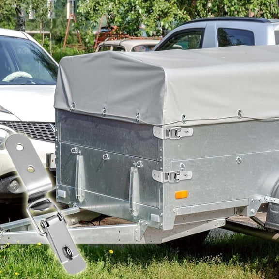 Heavy Duty Toggle Latch Lock, 72x24mm Snap Lock Fastener Secure Closure Clamp, High Strength Galvanized Iron Anti-Theft Box Trailer Cabinet Door Lock for Storage Box Trailer Side Wall Industrial Use