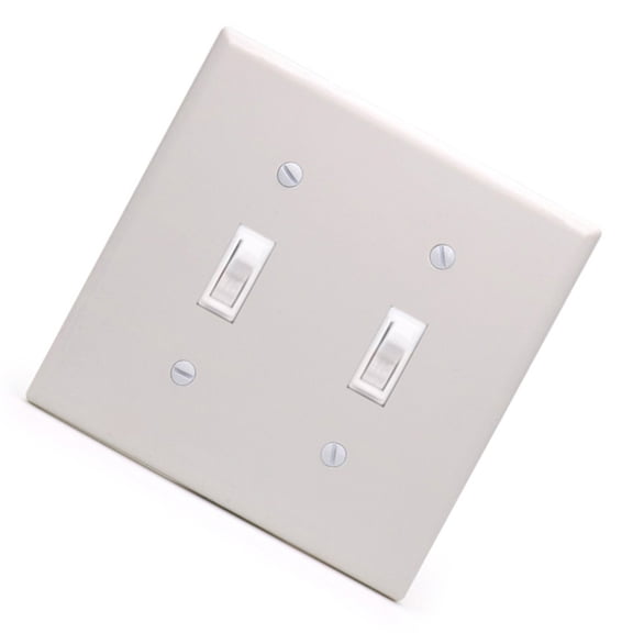 Heavy Duty Toggle Switches Panel Double Circuit Control Attaches Mount Design for Residential & Commercial Elect