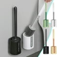 thumbnail image 1 of Heavy Duty Toilet Brush and Holder Set for Bathroom, Stiff Bristle Bowl Scrubber with Long Handle for Restroom Hygiene, Manual Modern Washing Tool for Home Commode, 1 Piece Set, By UKHCCC, 1 of 9