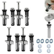 Heavy Duty Toilet Seat Fastener Bolt Kit, Heawy Duty Toilet Seat Locking Bolt, Universal Toilet Seat Bolts Kit Toilet Seat Fittings, Easy to Install - Bathroom Toilet Repair Screw (2set)