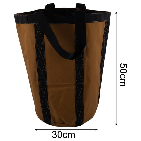 Heavy Duty Tool Bag for Electrician, 1200D Oxford Cloth Storage Pouch with Built-in Small Parts Pocket, Wear-Resistant High Load Capacity Gear Tote for Construction and Repair Work, 50x30cm
