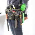 thumbnail image 1 of Heavy Duty Tool Belt with Quick Release Buckle - Detachable Adjustable Utility Belt for Men Women - Work Apron with Many Pockets for Electrician Carpenter Construction - Tool Pouch Set for Home DIY, 1 of 7