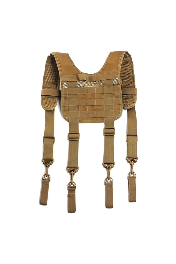 Heavy Duty Tool Belt Suspenders for Construction - Adjustable, Breathable Work Suspenders with Reinforced Straps, Fits Carpentry, Electrician Mechanic Tool Belts