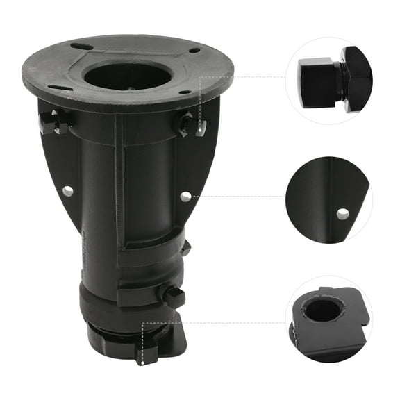 Heavy Duty Tow Bar Adapter for RV/Trailer, 20,000 lbs Capacity, 12-16in Adjustable Height, Iron Construction, C5G1216