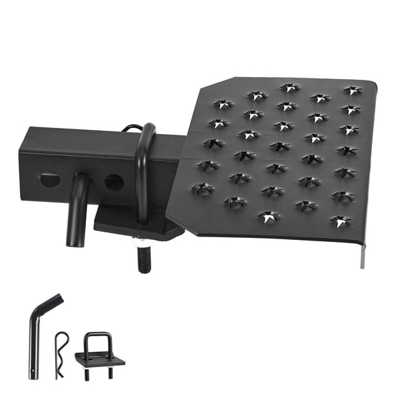 Heavy Duty Tow Hitch Step for 2" Receiver,350 LB Capacity Non-Slip Bumper Guard with Stabilizer Pin,Universal Fit for Trucks,SUVs,Pickups&Trailers