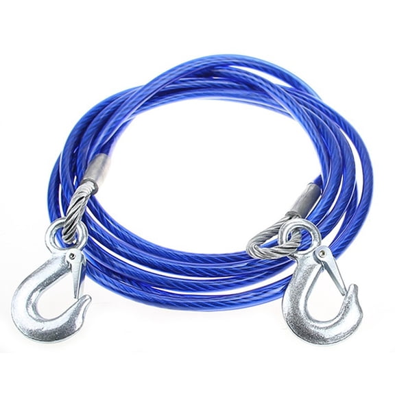 Heavy-Duty Tow Strap Steel Wire Towing Strap, 4M High Tensile Strength Car Supplies For Truck Boats Motorcycles, Vehicle Emergency Towing & Recovery Strap, Steel Wire Car Tow Rope