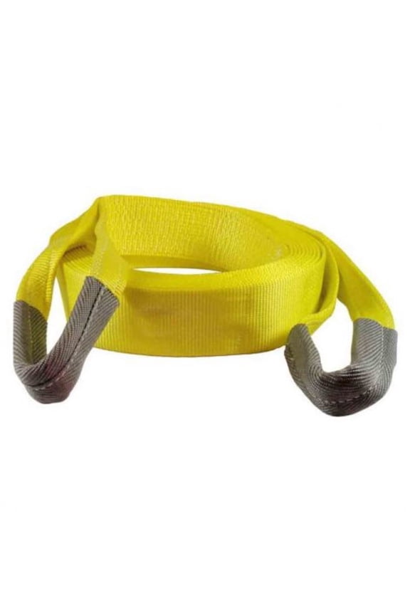 Heavy Duty Tow Strap with Reinforced Loops, 3 inch Width x 30 Feet, Yellow
