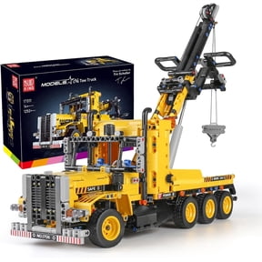 Heavy-Duty Tow Truck Building Toy Set, Technology MOC Road Trailers Building Blocks for technic (1,250 Pieces)