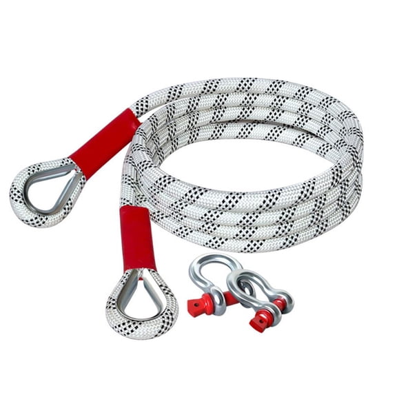 Heavy Duty Towing Rope Upgraded Version Wear-Resistant Reliable Emergency Rescue Strap for Off-Road Vehicle Car Truck