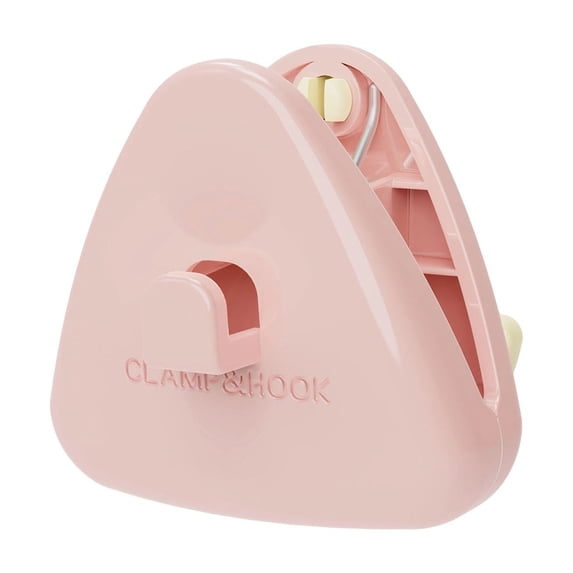 Heavy-Duty Traceless Plastic Clips - Windproof Multi-Purpose Clothespins for Indoor/Outdoor Drying with Portable Storage(2.4x2x2.3 in Pink)