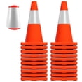 thumbnail image 1 of Heavy-Duty Traffic Cones, Safety Cones for Construction Sites and Parking Lot Management, 18-Inch Traffic Safety Cones with Reflective Collars and Weighted Base, 1 of 8