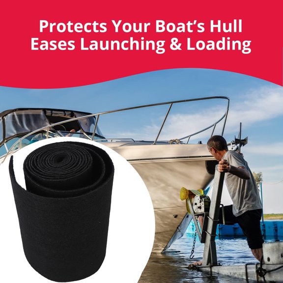Heavy,Duty Trailer Carpet, 9.6" Polypropylene Marine Padding, Protects Boat Hull During Transport