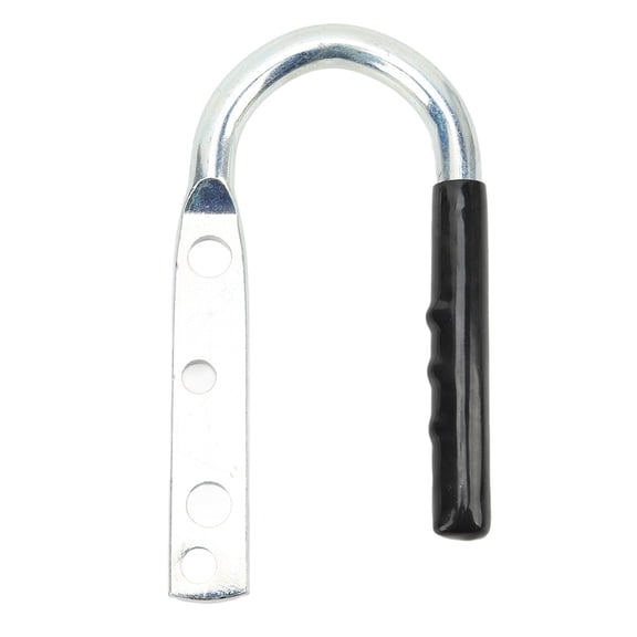 Heavy Duty Trailer Coupler Lift Handle Galvanized Steel Rubber Tongue Grab Handle for RV Caravan Boat Towing 2 in 1-7/8 in