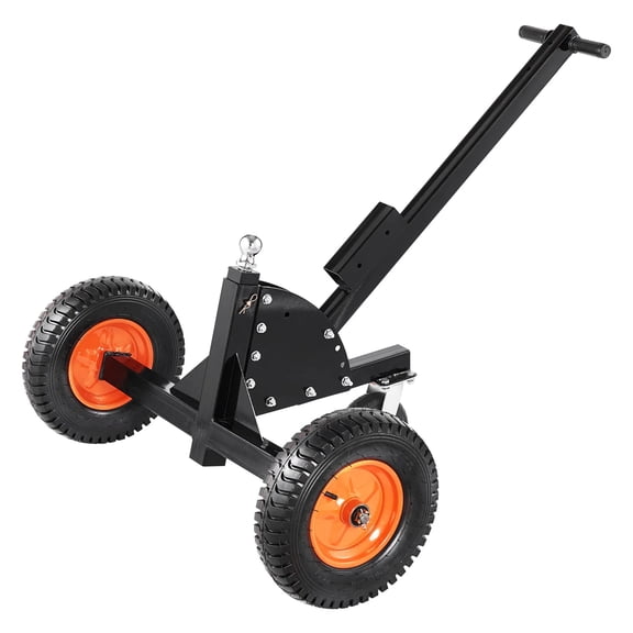 Heavy-Duty Trailer Dolly, 1500lbs Tongue Weight Capacity, 2 in 1 Trailer Mover with 2 in Ball, 16 in Pneumatic Tires and Universal Wheel, Portable Tow Dolly for Moving Car RV Trailer