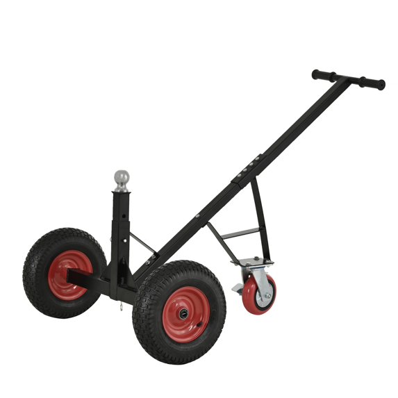 Heavy Duty Trailer Dolly, 800LB Capacity Tri-Wheel Trailer Mover with 2" Hitch Ball, Adjustable Height 18"-25", for RV, Boat, Farming Equipment
