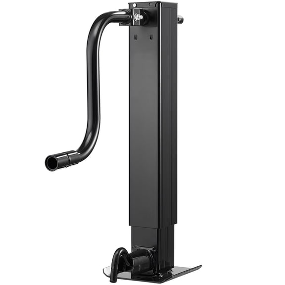 Heavy-Duty Trailer Jack, 12,000 lbs Load Capacity, Sidewind Square Direct Weld-on Trailer Jack with Handle Crank, Adjustable Dro