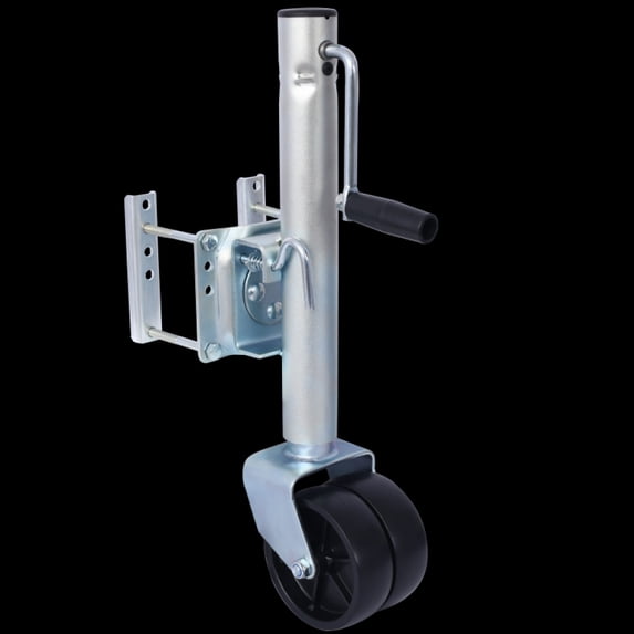 Heavy Duty Trailer Jack, Fixed Mount Jack w/Drop Leg, 28.6 in. of Lift, Max Load 2,500 Lbs