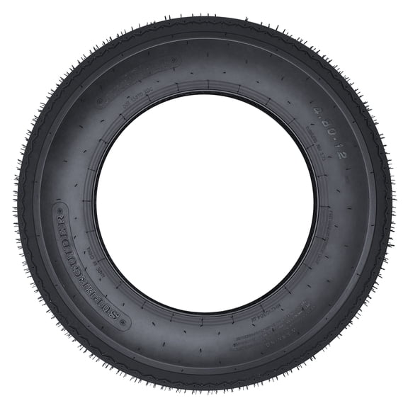 Heavy Duty Trailer Tire Set – All-Season Utility, Boat, Camper, Cargo, Landscape, Farm & Hauler Trailer Wheels – Load Range C – 6PR – Fuel-Efficient Design – 12 Inch – Pack of 2 – Specs: 4.80-12 6PR